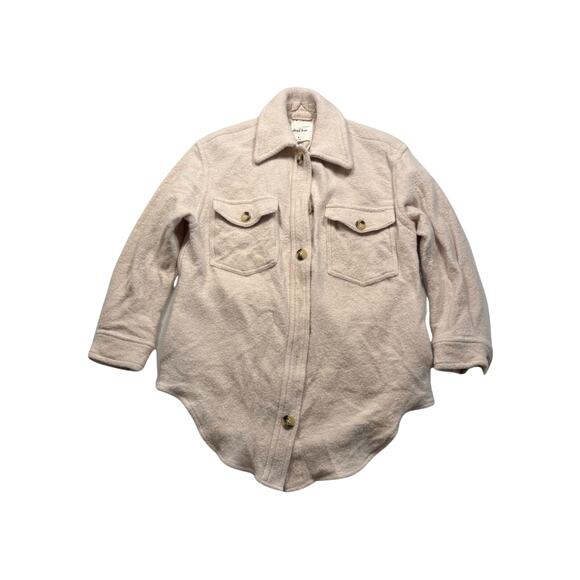 Wilfred Free Women's Cream Beige Wool Jacket Size M Button‎ Long Sleeve (318) - Picture 3 of 9